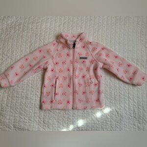 Toddler 2T fleece Columbia  jacket Pink floral